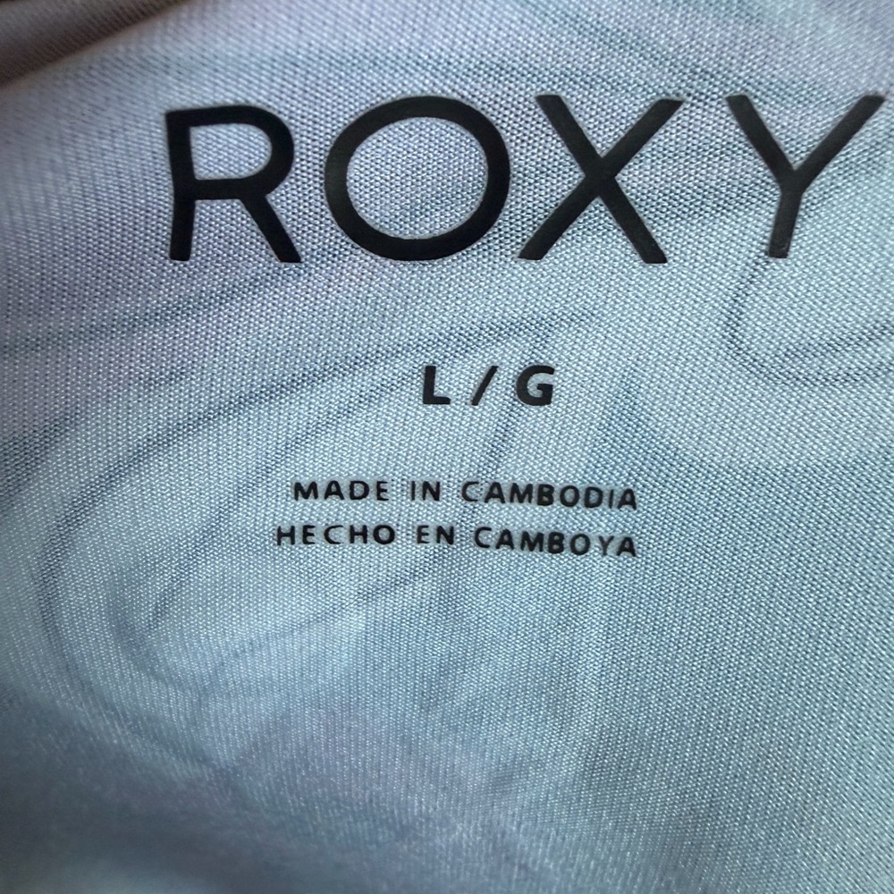 Roxy Floral Long Sleeve swim Top — Black, Pink, Green, Red, White - Picture 5 of 5